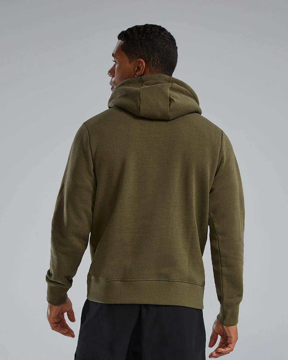 TYR UltraSoft Men's Big Logo Tech Hoodie - Olive Night