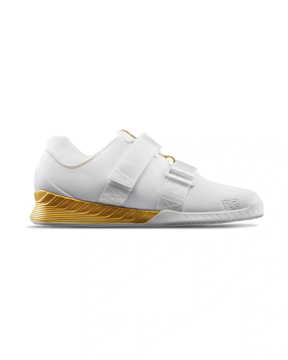 TYR L-1 Lifter White/Gold *Squat University Collaboration*