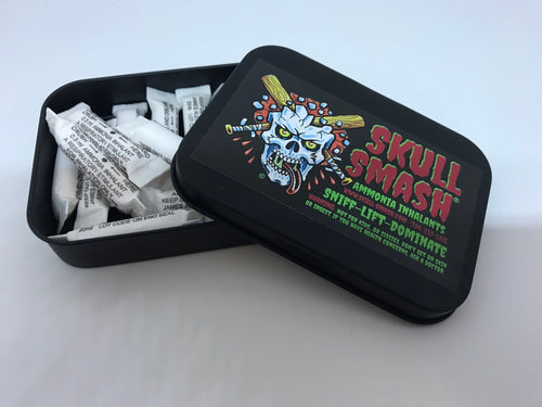 Skull Smash - Tin of single-use ammonia caps