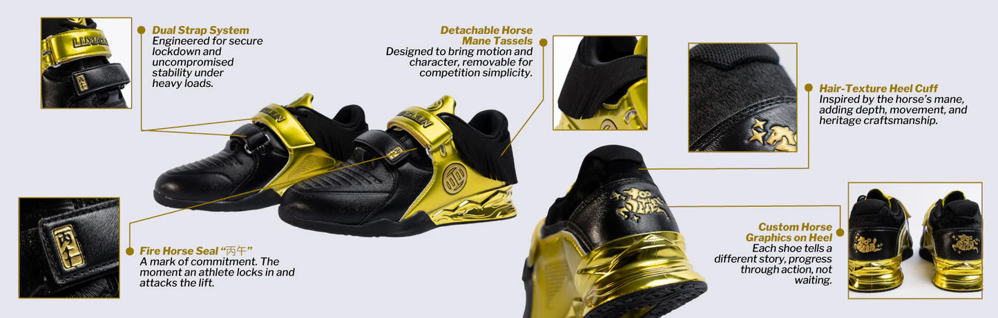 LUXIAOJUN PowerPro Weightlifting Shoes (The Horse Edition)