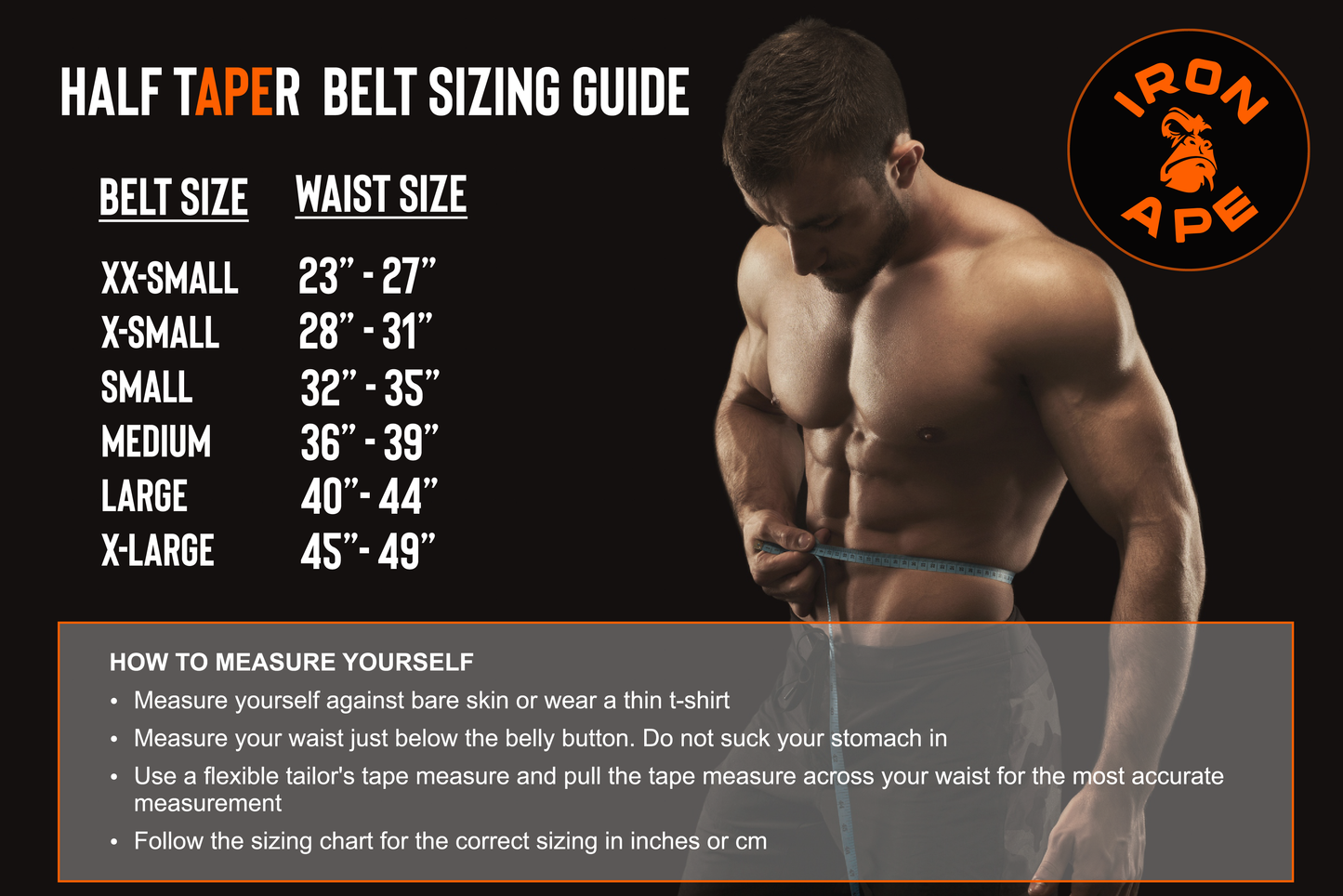 Half Taper Single Prong Belt