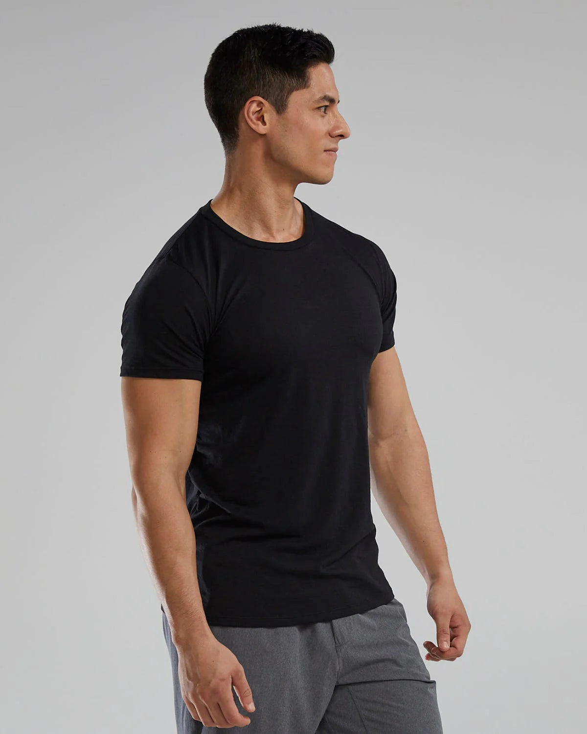 Unisex Lightweight Ultrasoft Tech Tee (Black)
