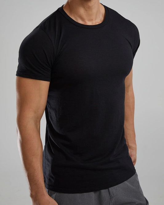 TYR Unisex Lightweight Ultrasoft Tech Tee (Black)