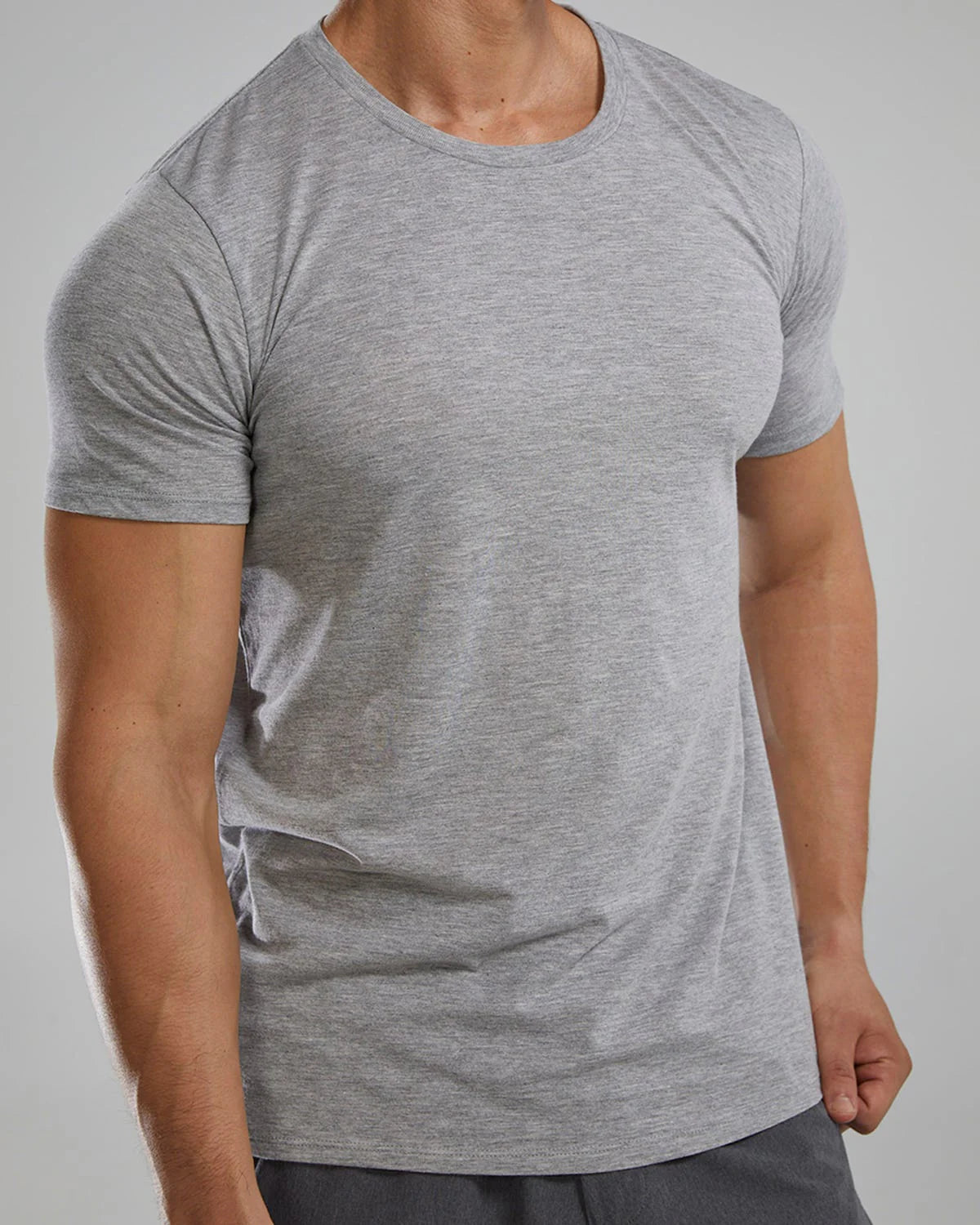 Unisex Lightweight Ultrasoft Tech Tee (Light Heather Grey)