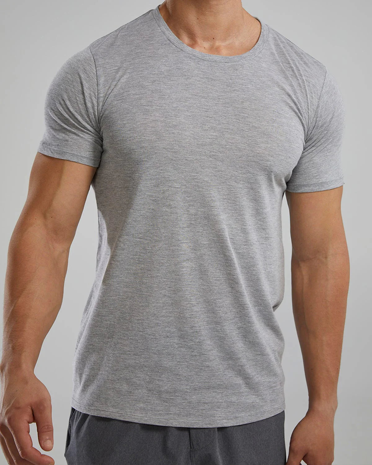 Unisex Lightweight Ultrasoft Tech Tee (Light Heather Grey)