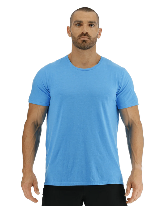 TYR Unisex Lightweight Ultrasoft Tech Tee (Light Blue)