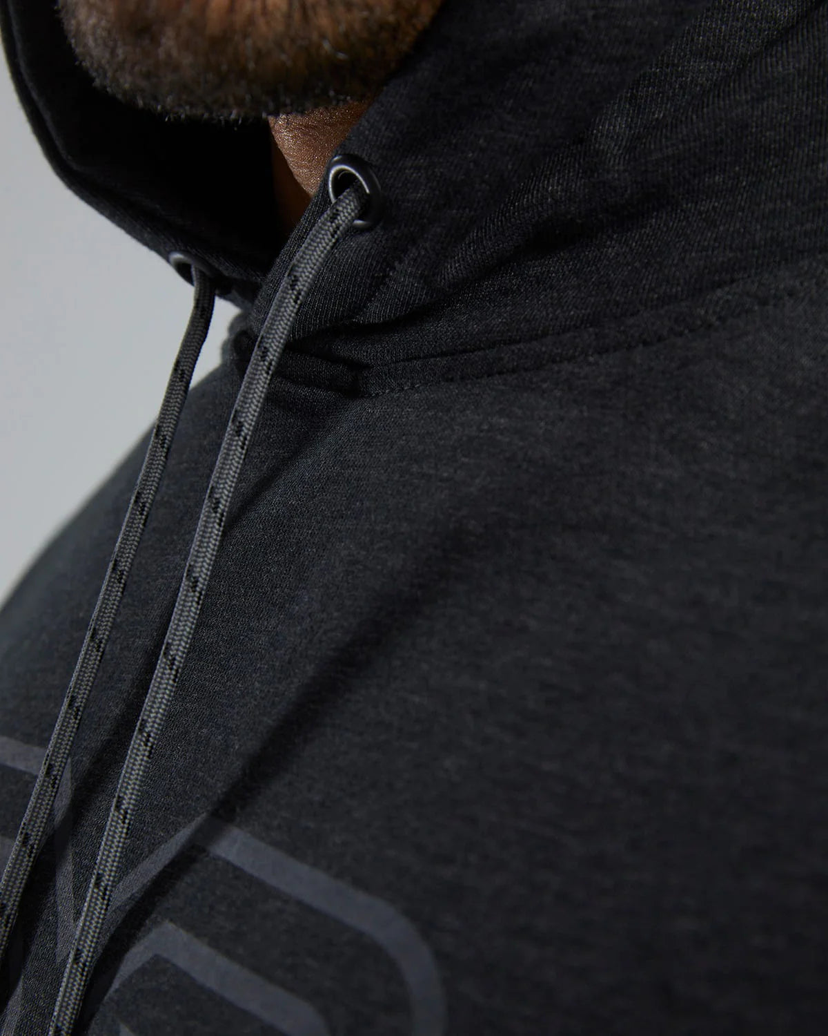 TYR UltraSoft Men's Big Logo Tech Hoodie - Charcoal Heather