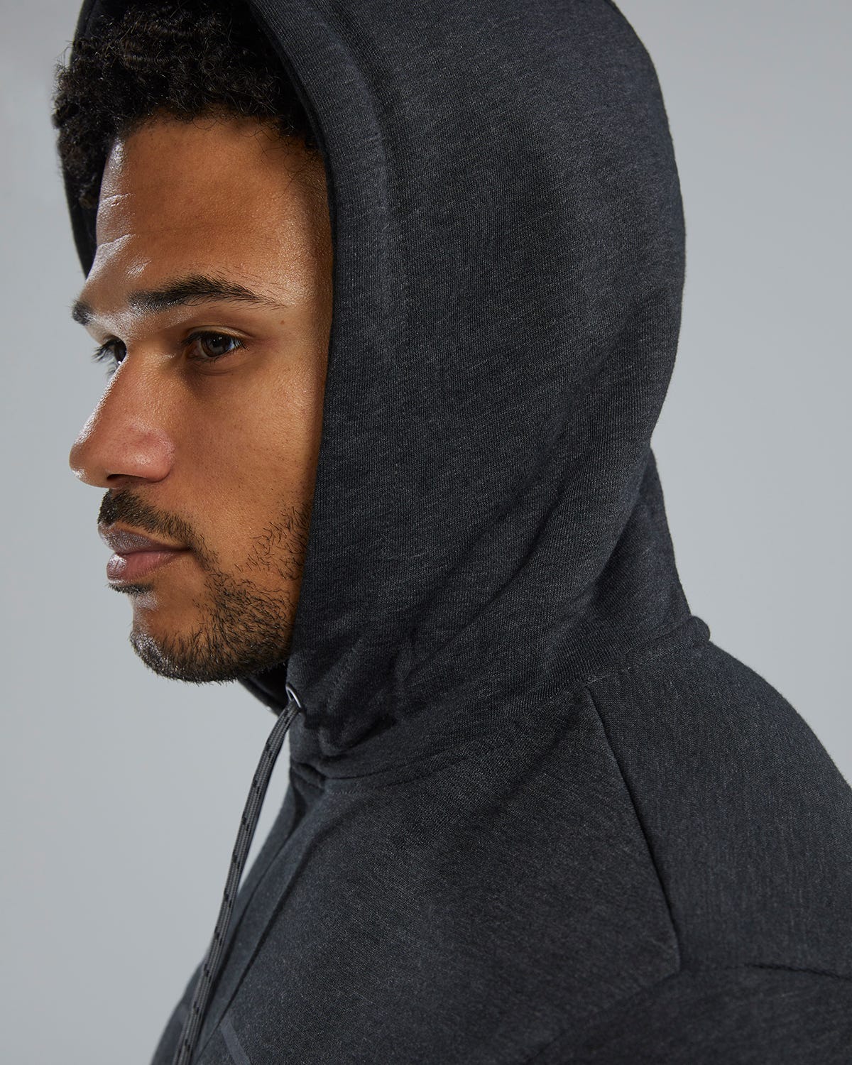 TYR UltraSoft Men's Big Logo Tech Hoodie - Charcoal Heather