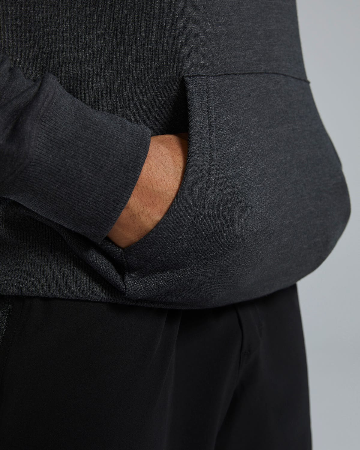 TYR UltraSoft Men's Big Logo Tech Hoodie - Charcoal Heather