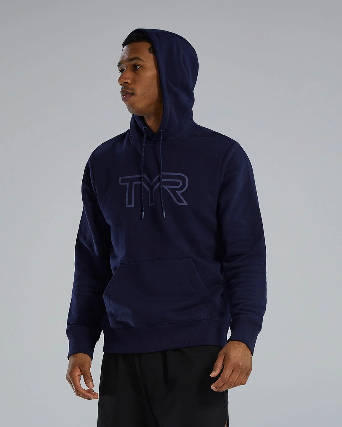 TYR UltraSoft Men's Big Logo Tech Hoodie - Navy