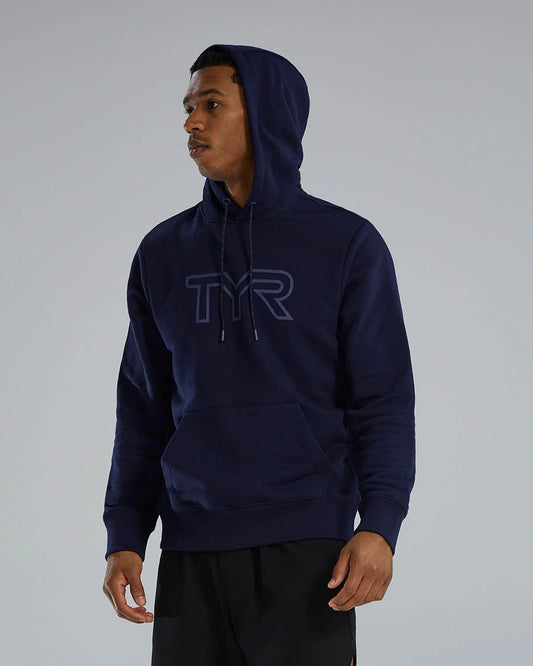TYR UltraSoft Men's Big Logo Tech Hoodie - Navy
