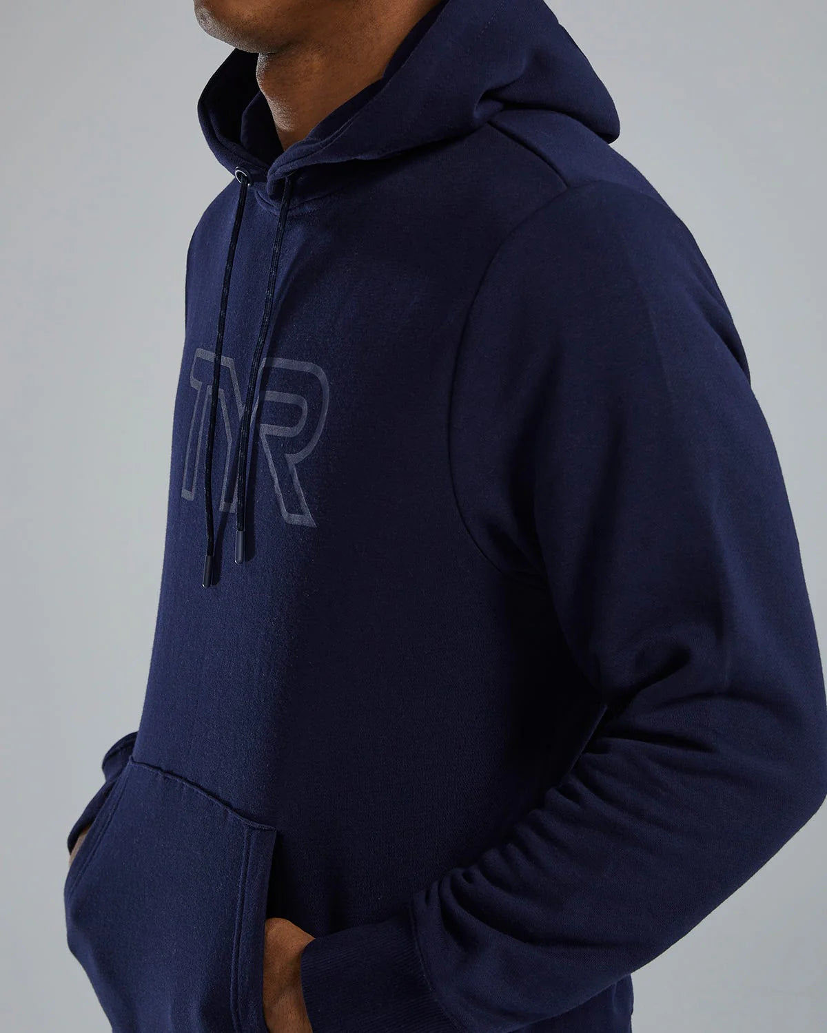 TYR UltraSoft Men's Big Logo Tech Hoodie - Navy
