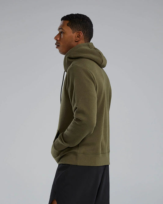 TYR UltraSoft Men's Big Logo Tech Hoodie - Olive Night