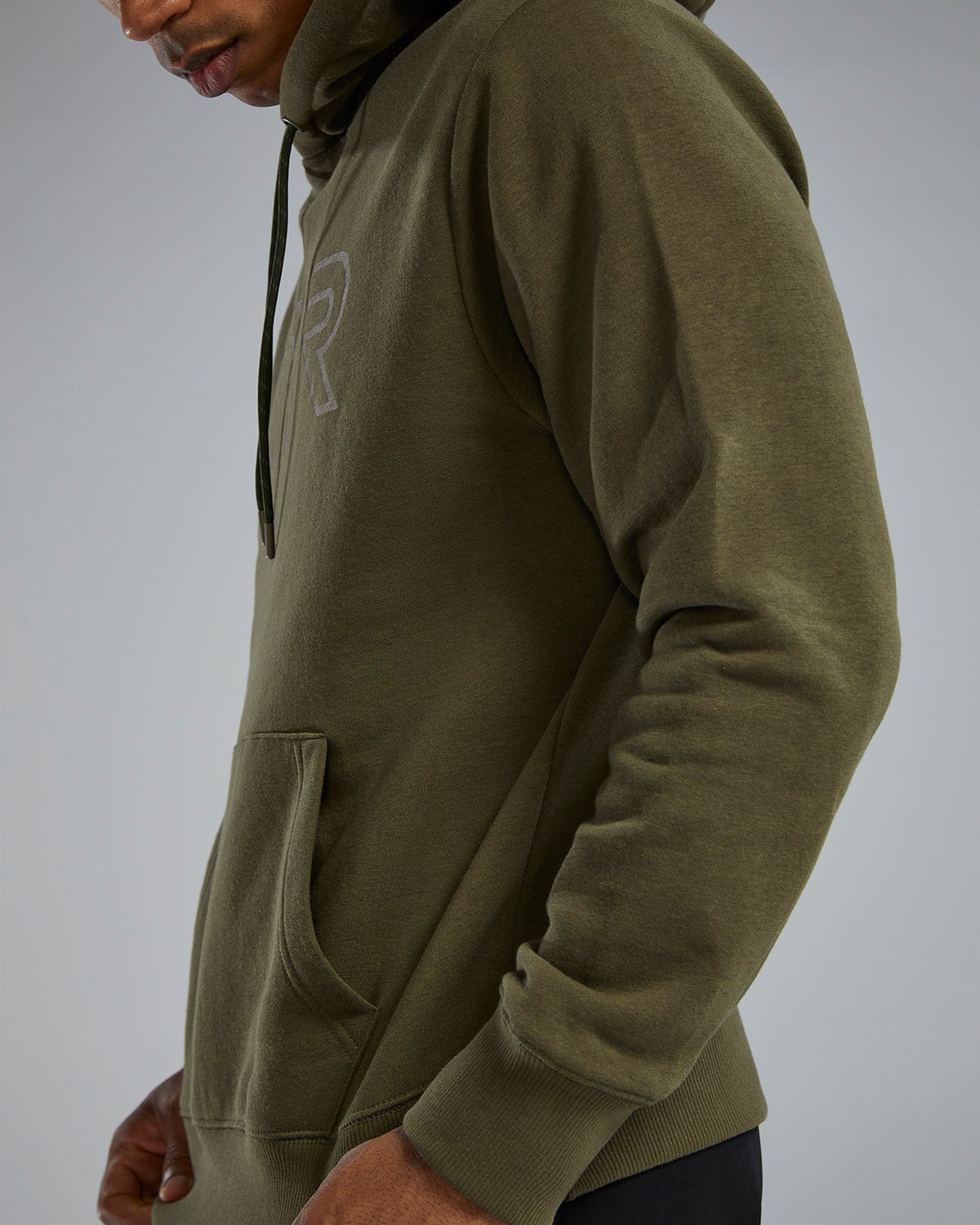 TYR UltraSoft Men's Big Logo Tech Hoodie - Olive Night