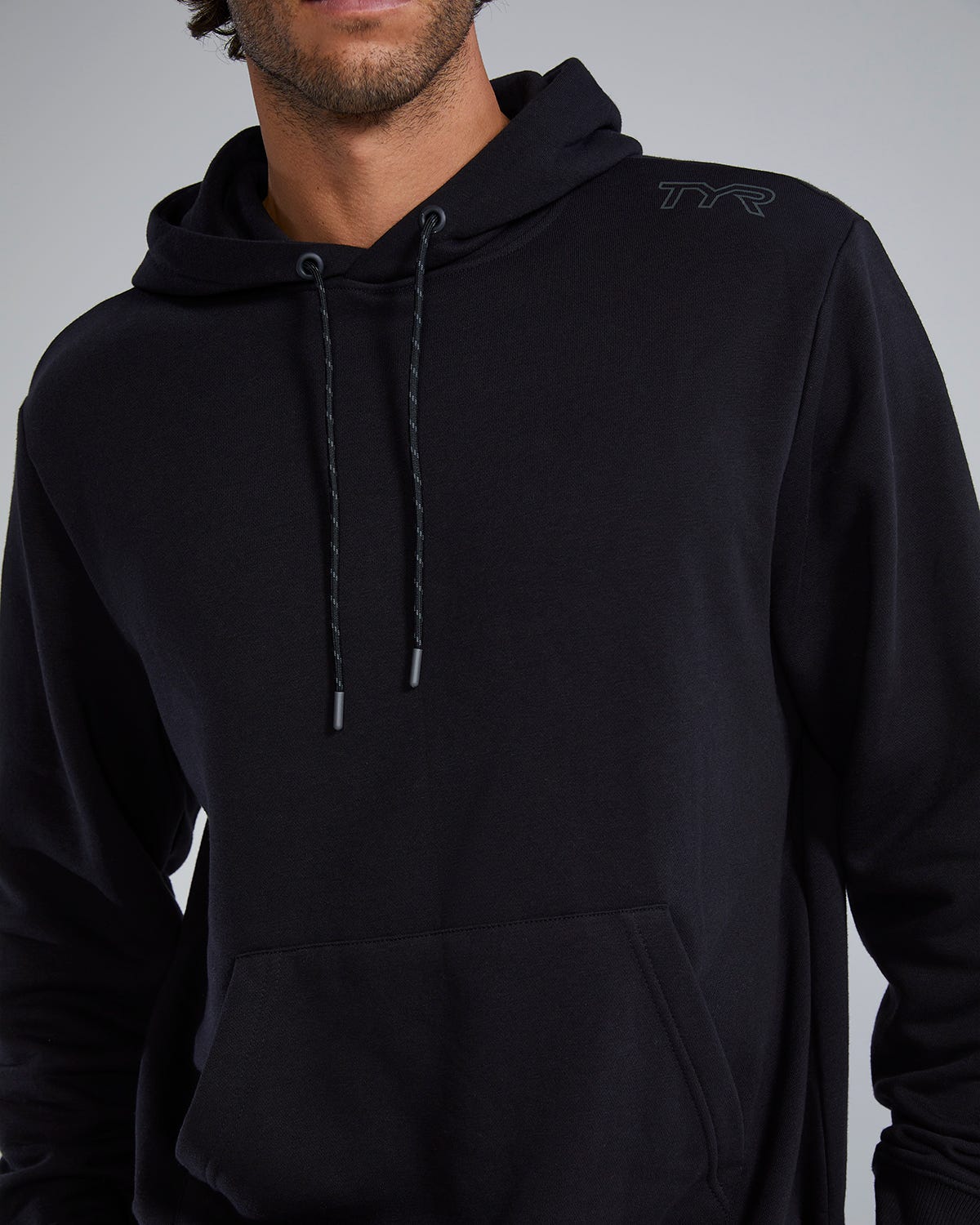 TYR UltraSoft Men's Midweight Fleece Hoodie - Black