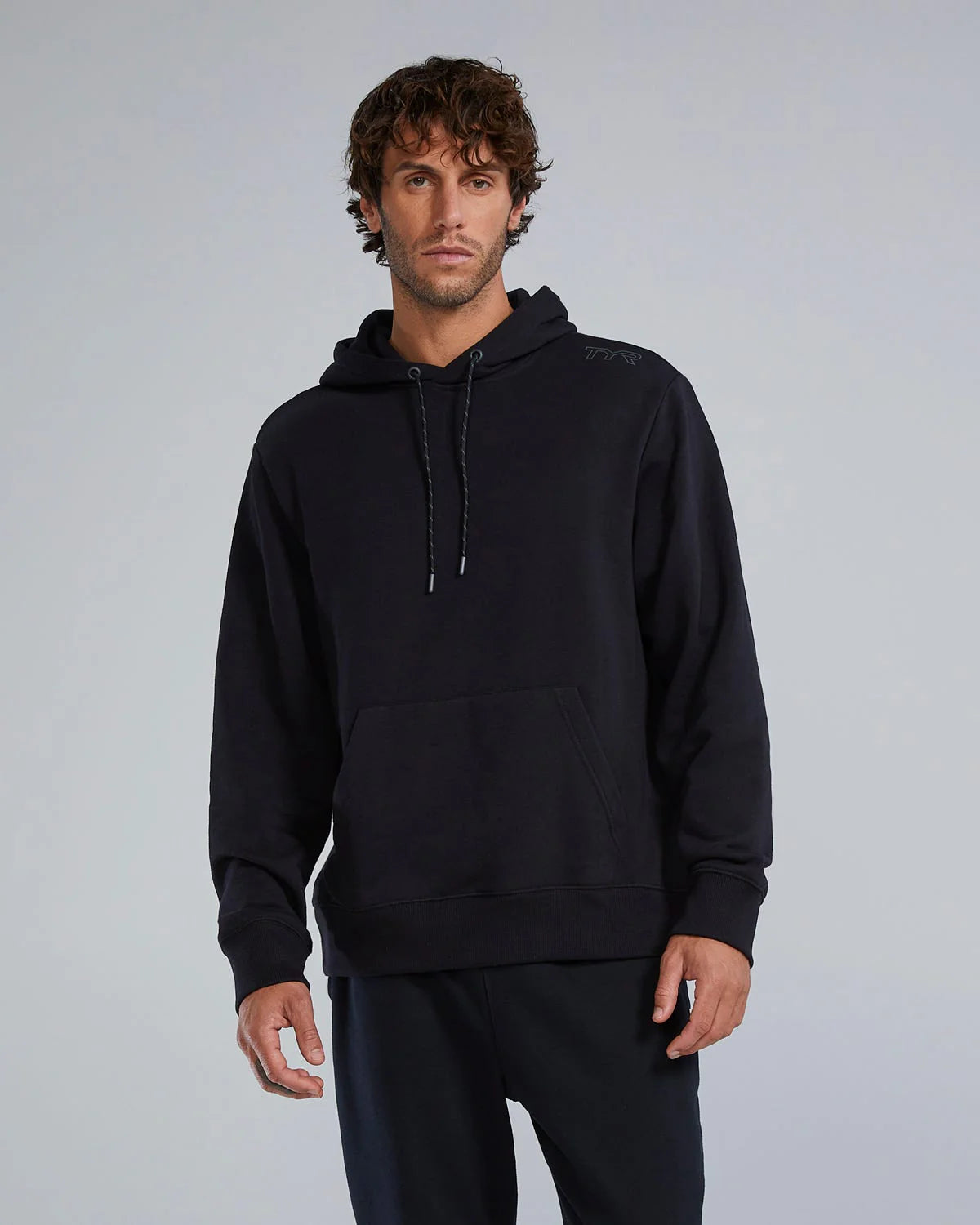 TYR UltraSoft Men's Midweight Fleece Hoodie - Black