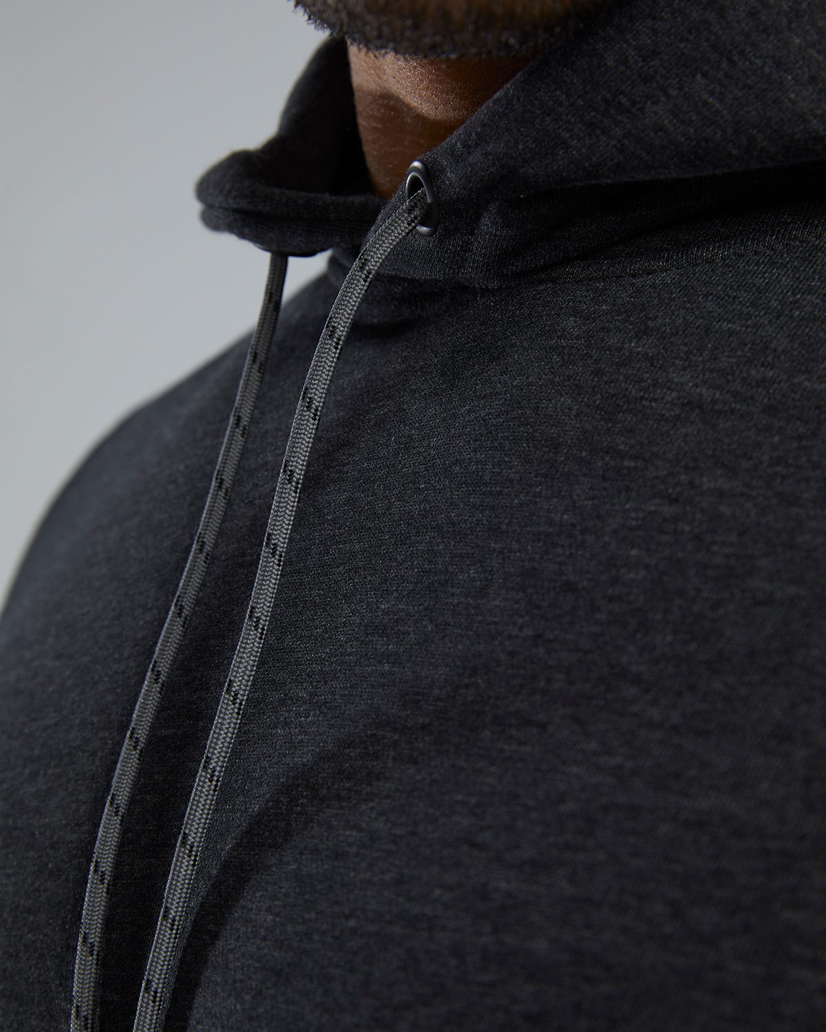 TYR UltraSoft Men's Midweight Fleece Hoodie - Charcoal Heather