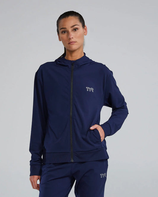 TYR Tech Women's Full Zip Hoodie - Navy