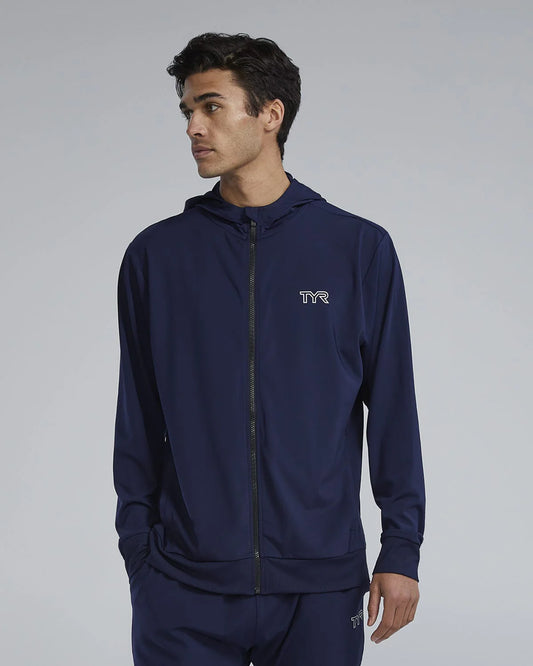 TYR Tech Men's Full Zip Hoodie - Navy