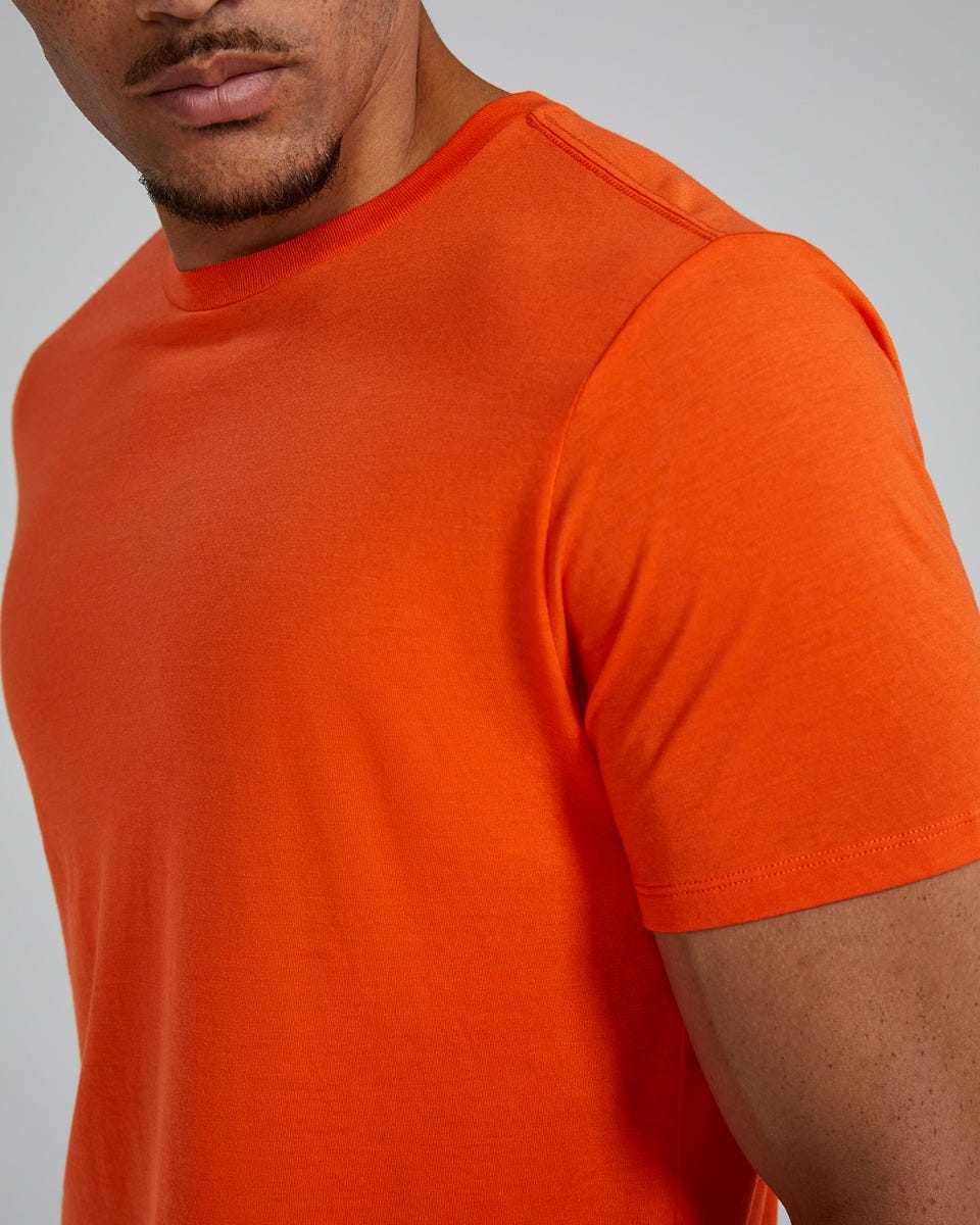 Unisex Lightweight Ultrasoft Tech Tee (Orange)