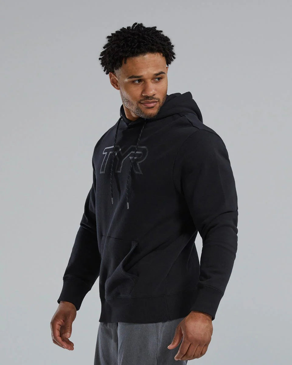 TYR UltraSoft Men's Big Logo Tech Hoodie - Black