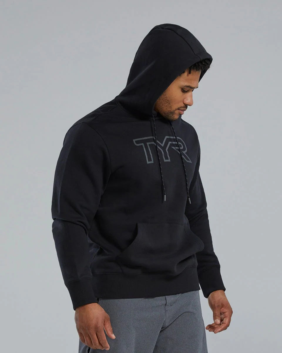 TYR UltraSoft Men's Big Logo Tech Hoodie - Black