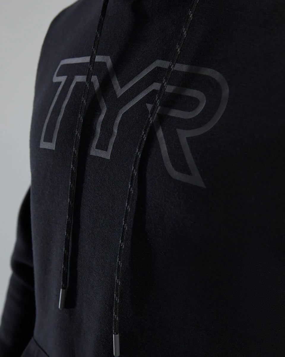 TYR UltraSoft Men's Big Logo Tech Hoodie - Black