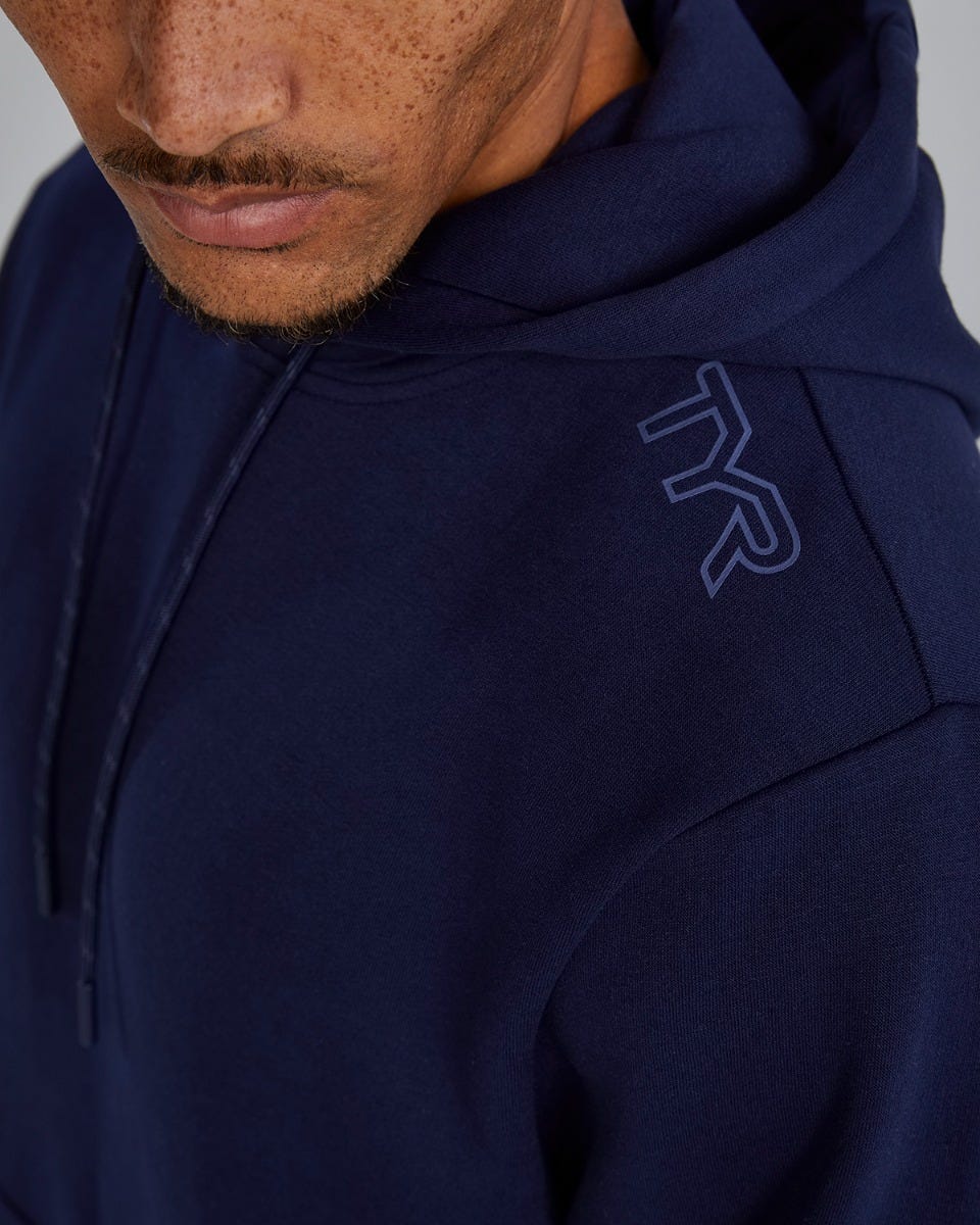 TYR UltraSoft Men's Midweight Fleece Hoodie - Navy
