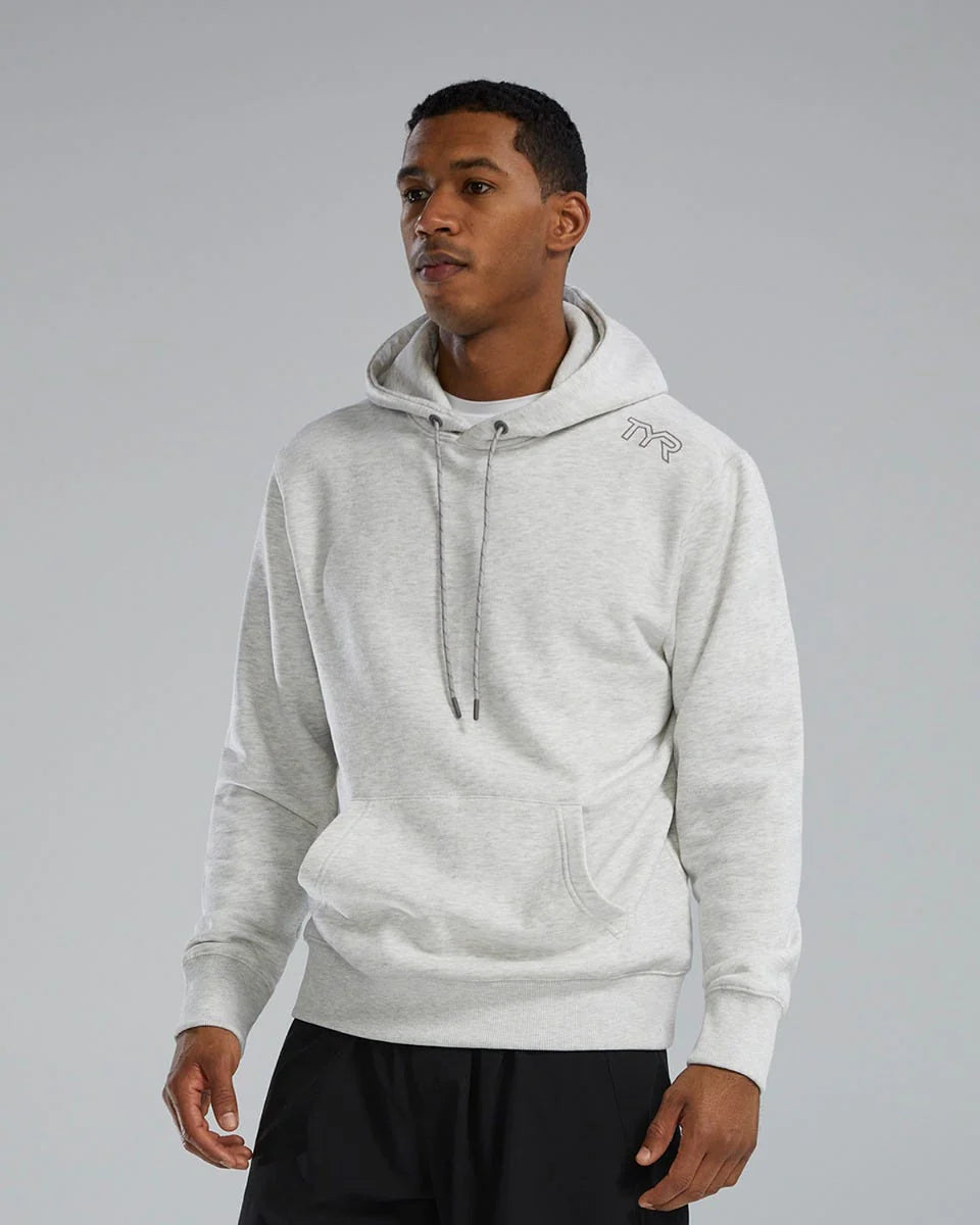 TYR UltraSoft Men's Midweight Fleece Hoodie - Ash Heather