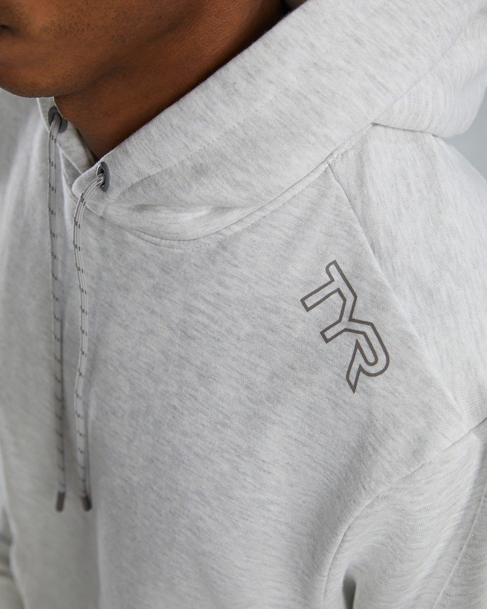 TYR UltraSoft Men's Midweight Fleece Hoodie - Ash Heather