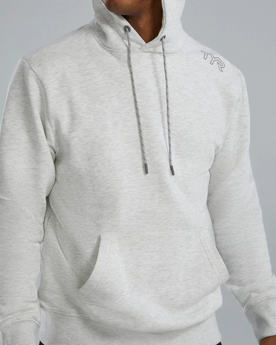 TYR UltraSoft Men's Midweight Fleece Hoodie - Ash Heather