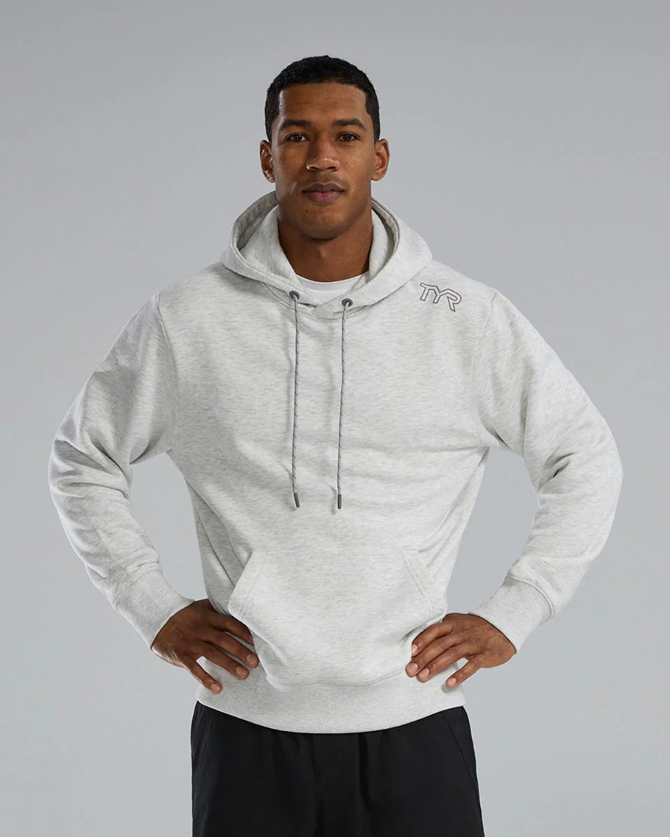 TYR UltraSoft Men's Midweight Fleece Hoodie - Ash Heather