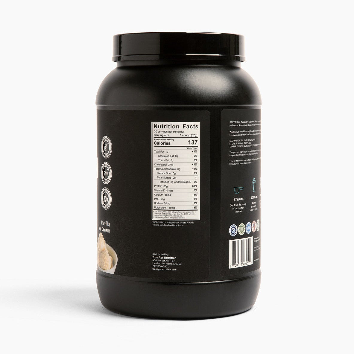 Iron Age Nutrition | Whey Protein Isolate | 30g Protein Per Serving
