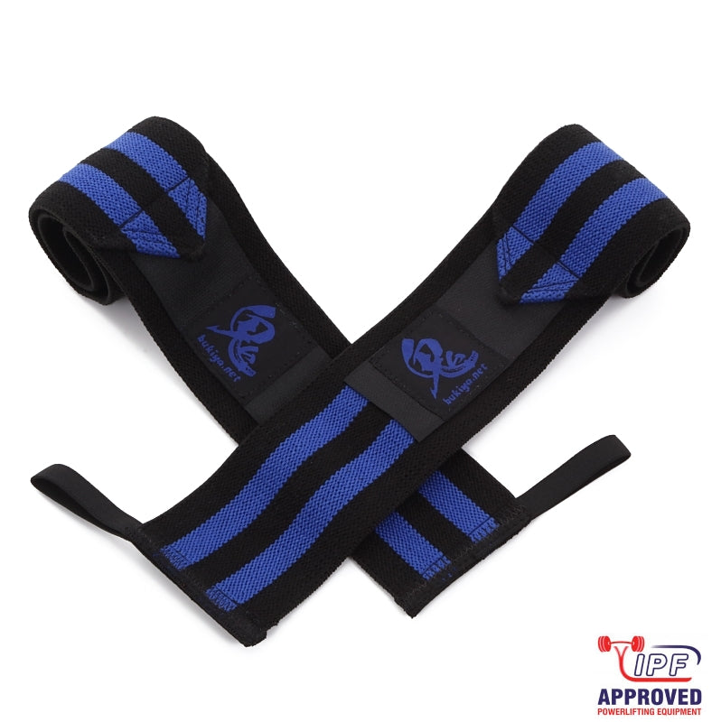 Oni Wrist Wraps 60cm IPF Approved (Black/Blue) – MAXbarbell LLC