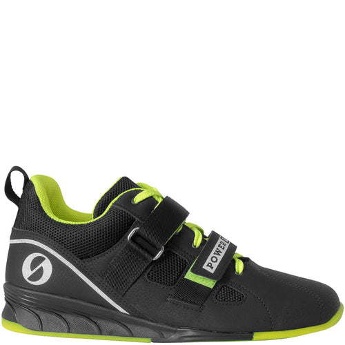 SABO PowerLift weightlifting shoes - Black/Lime (small sizes)