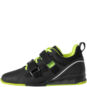 SABO PowerLift weightlifting shoes - Black/Lime (small sizes)