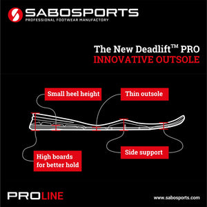 SABO Deadlift PRO Shoes - Red