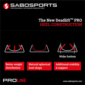 SABO Deadlift PRO Shoes - Black/Red - Limited тяга Edition