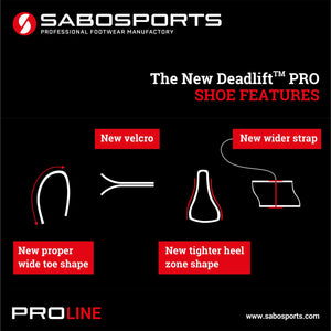 SABO Deadlift PRO Shoes - White/Black