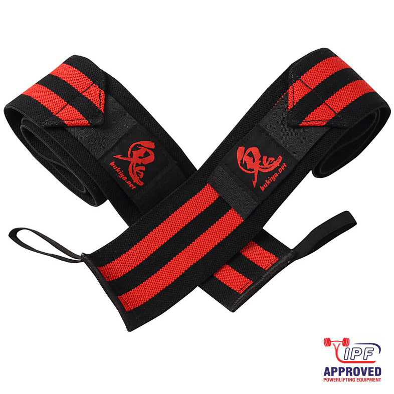 Oni Wrist Wraps IPF Approved (Black/Red) – MAXbarbell LLC