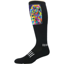 Psychedelic Lion Block - Moxy Deadlift Socks